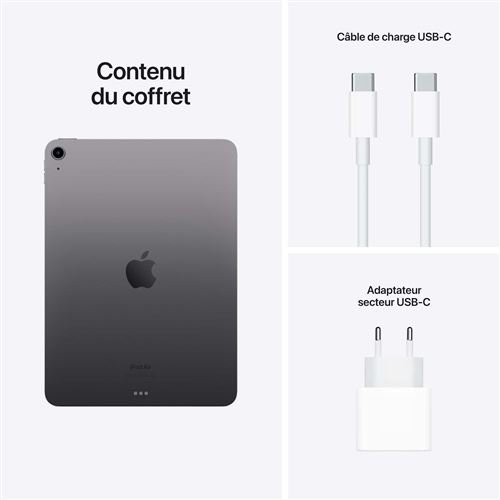 Apple-iPad-Air-10-9-Puce-Apple-M1-64-Go-Wifi-5eme-generation-2022-Gris-sideral-7 Apple iPad Air 5 Gen Wifi 256 Go